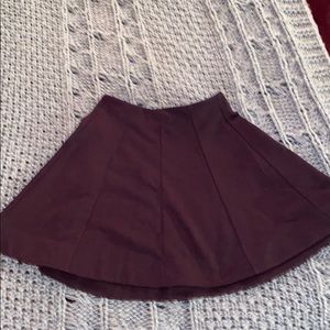 Urban Outfitters Wine Colored Pleated Skirt